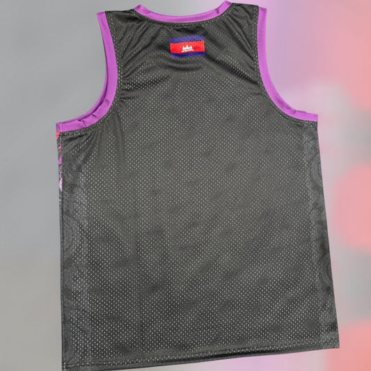 Angkor Wat Basketball Jersey (Blk/Purple/orange/yellow)