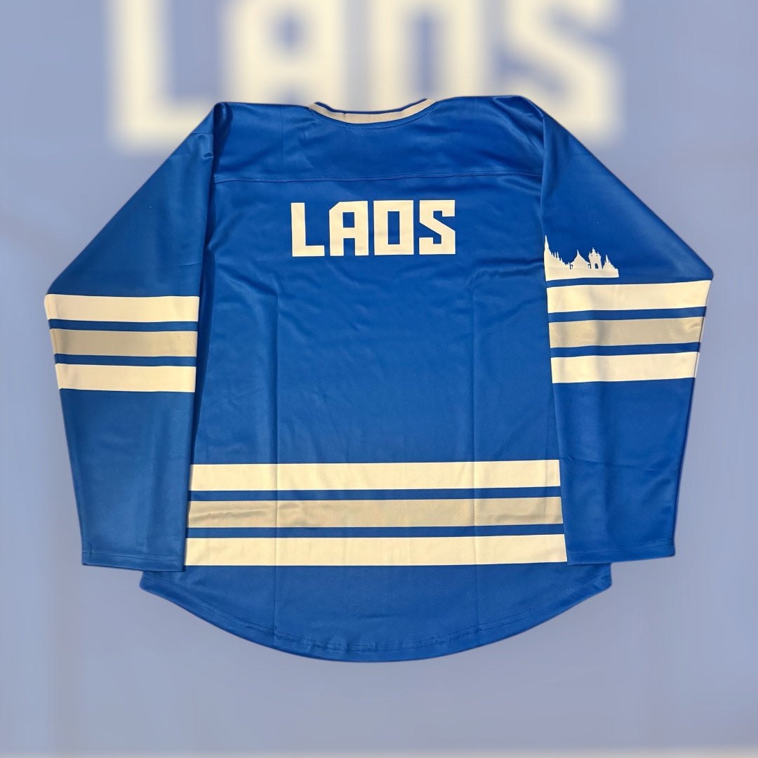 LAOS Blue Hockey Jersey (blue/white/gray)