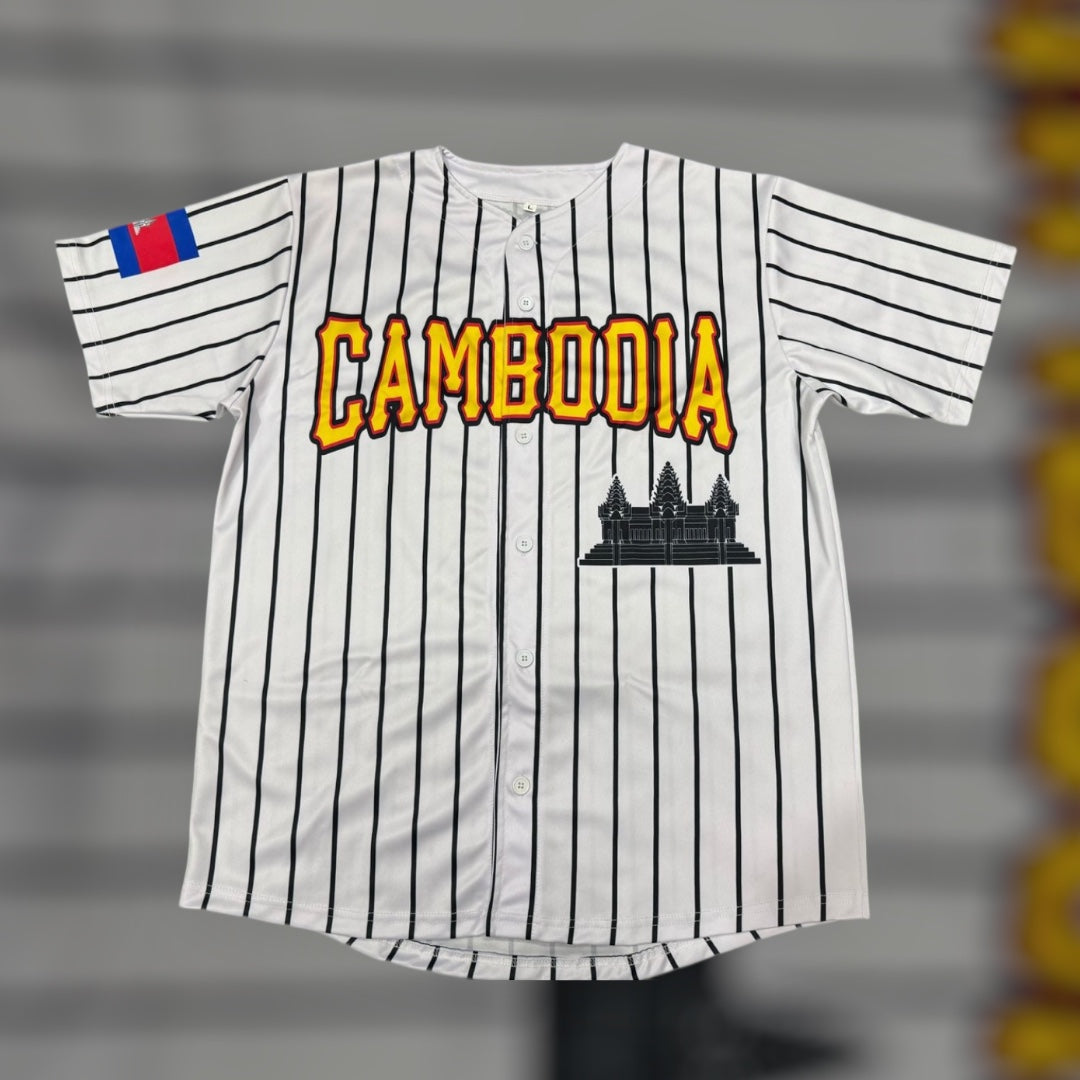 Cambodia x Angkor wat Pinstripe Jersey