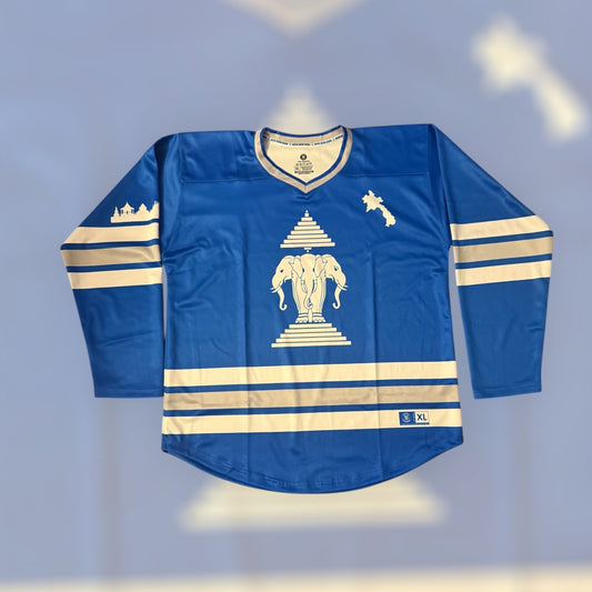 LAOS Blue Hockey Jersey (blue/white/gray)